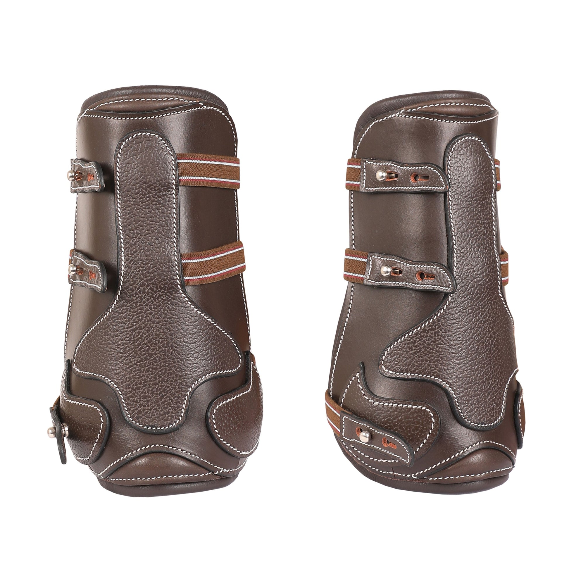 Bridles & Reins ExionPro Leather Horse Tendon Show Jump Boots Havana (Choco Brown)