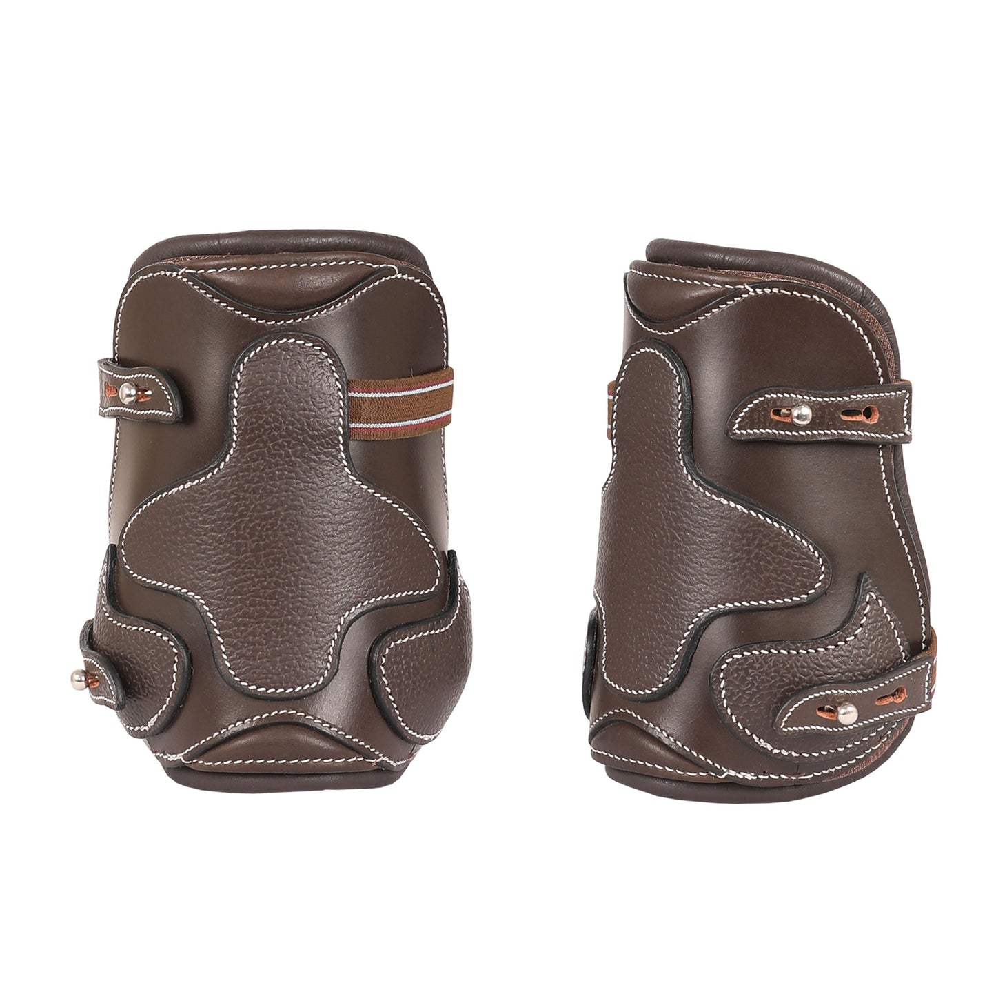 Bridles & Reins ExionPro Leather Horse Tendon Show Jump Boots Havana (Choco Brown)