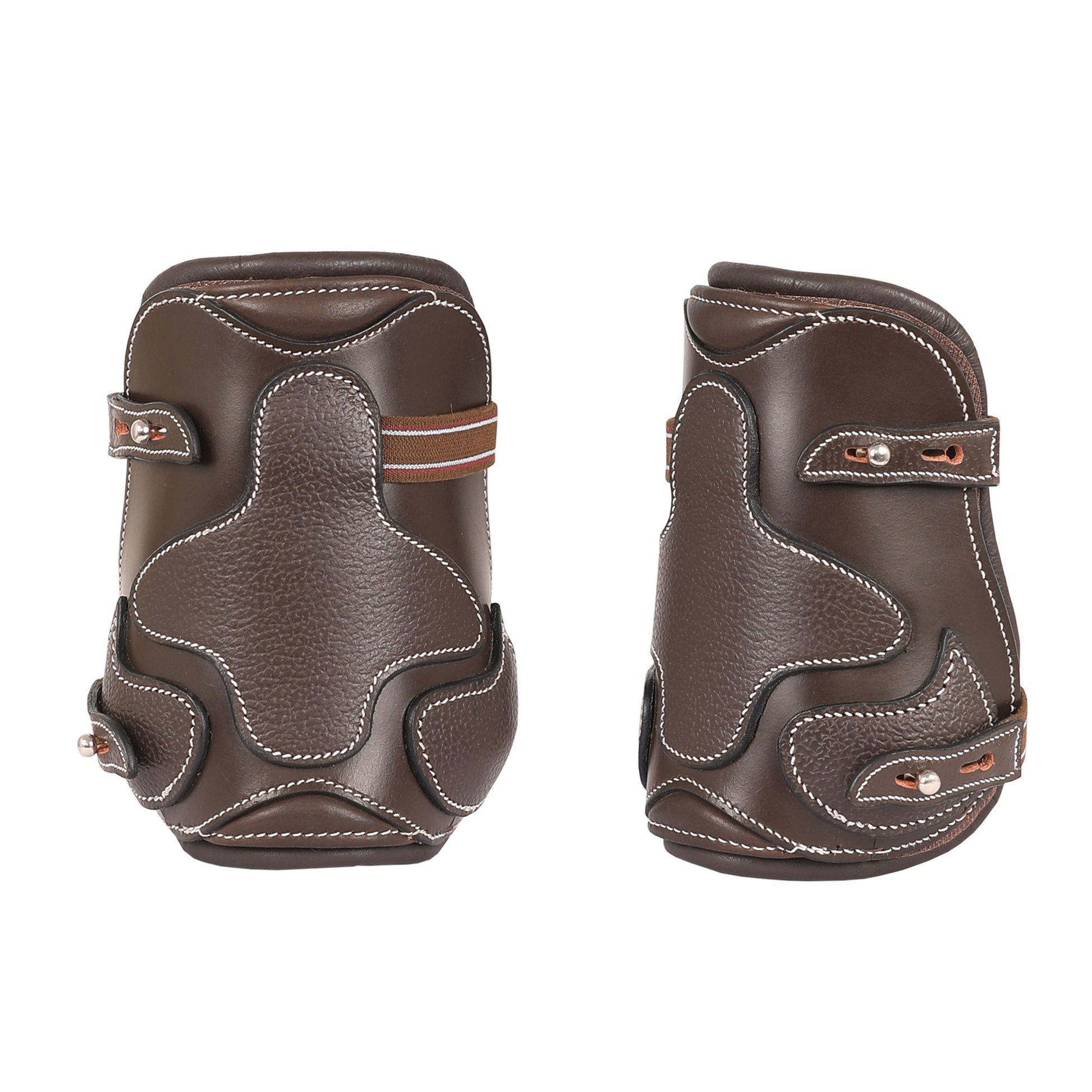 Bridles & Reins ExionPro Leather Horse Tendon Show Jump Boots Havana (Choco Brown)