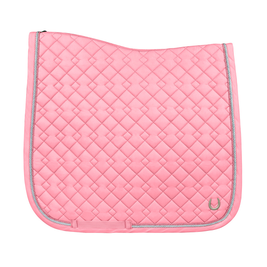 pink quilted saddle pad