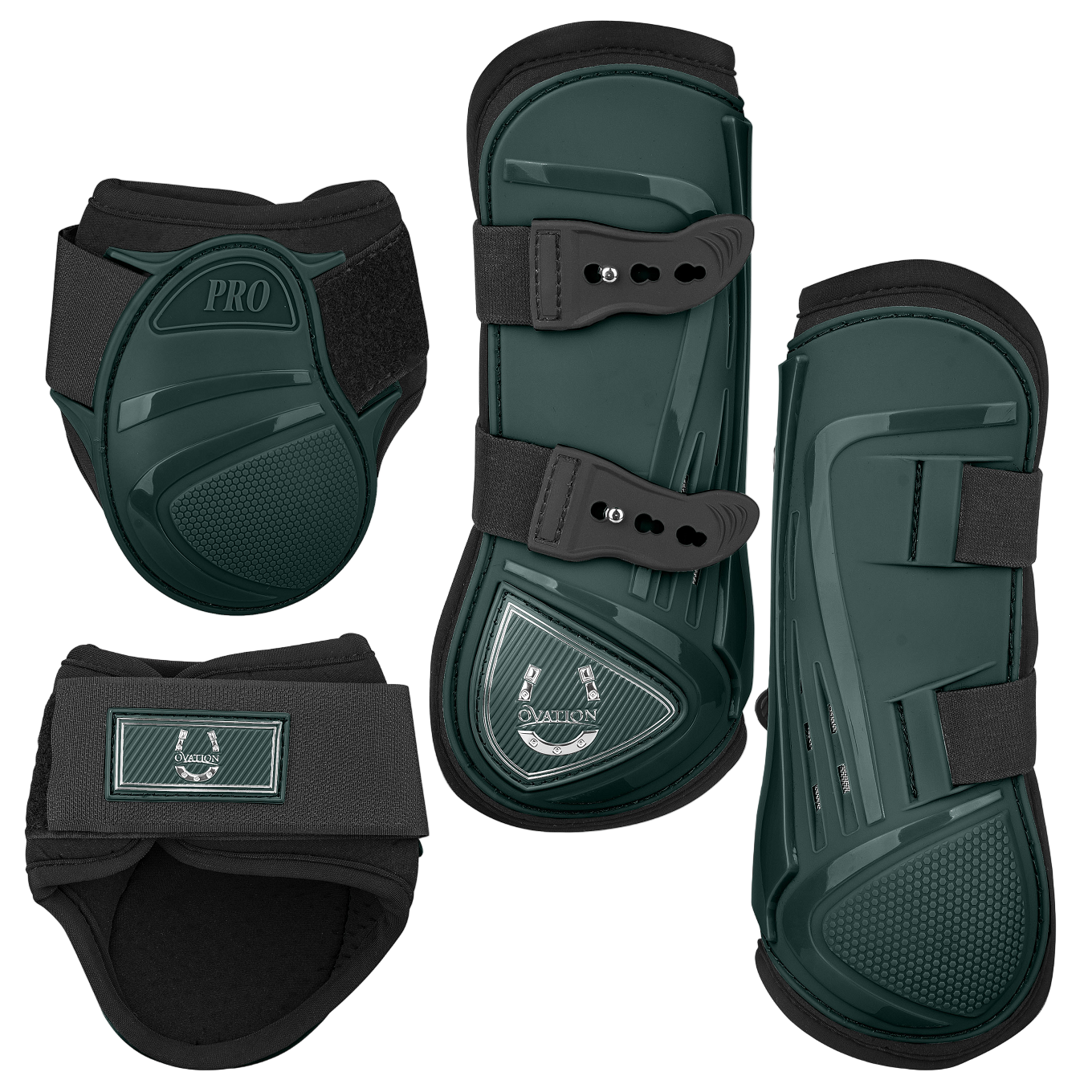 set of dark green equestrian boots