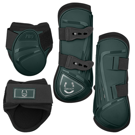 set of dark green equestrian boots