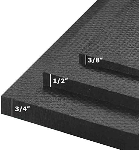 American Floor Mats - Heavy Duty Horse Stall Tiles - Thick, Durable Rubber Flooring - Solid Black, 10' x 12' Set (30 Tiles Total, 0.75" Thick)
