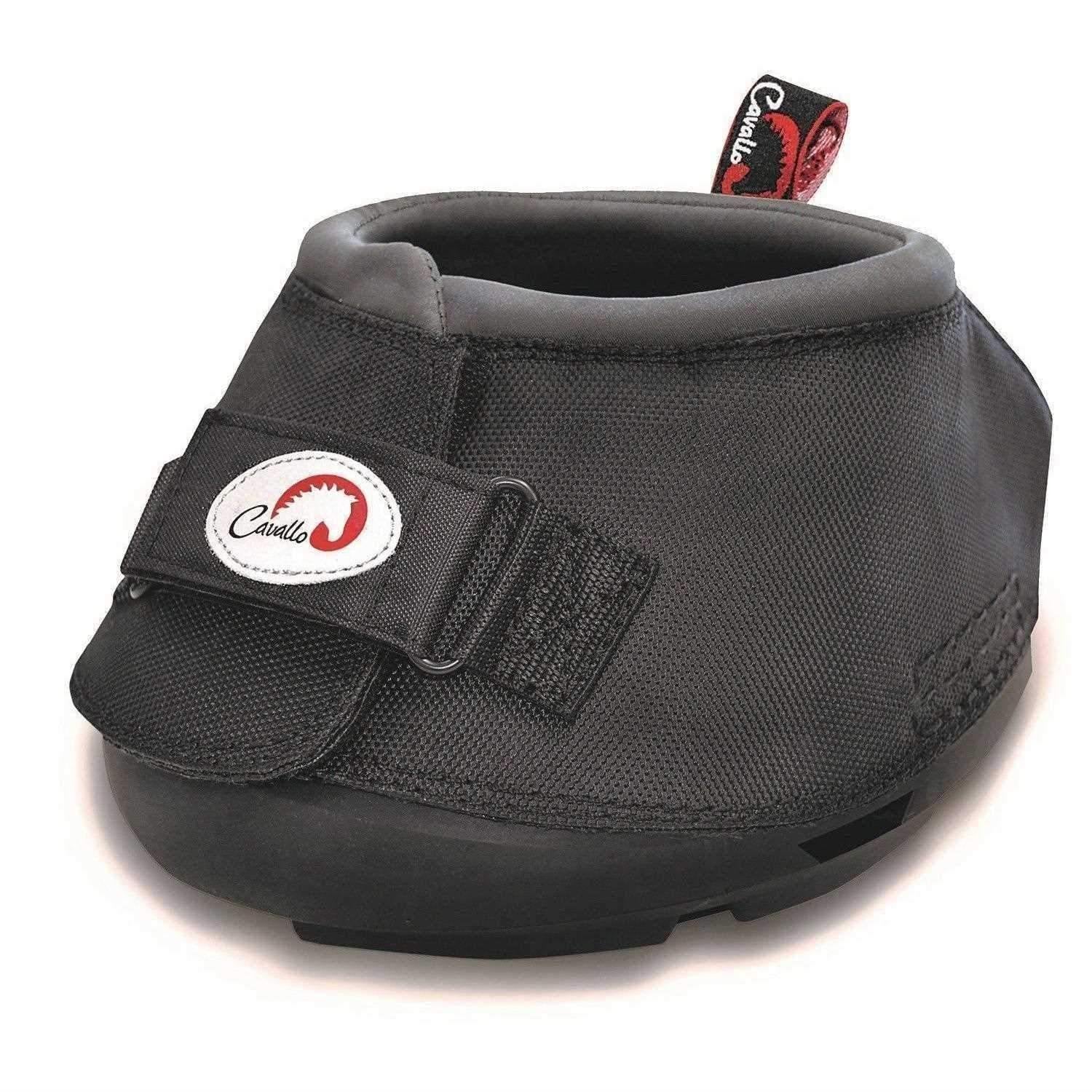 black horse hoof boot