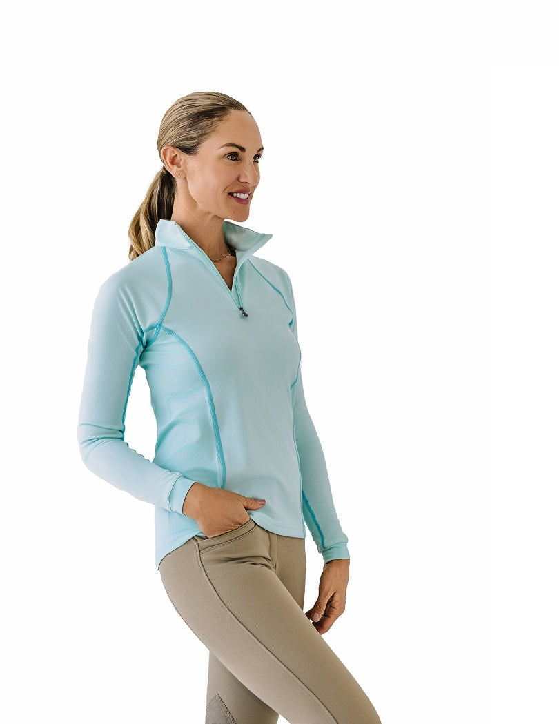 light blue long sleeve sun shirt