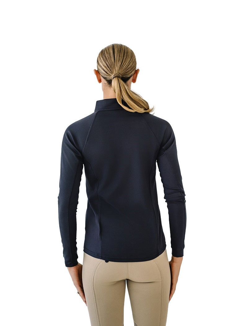 Ovation Riding Women’s Quarter-Zip Performance Sunshirt - Black