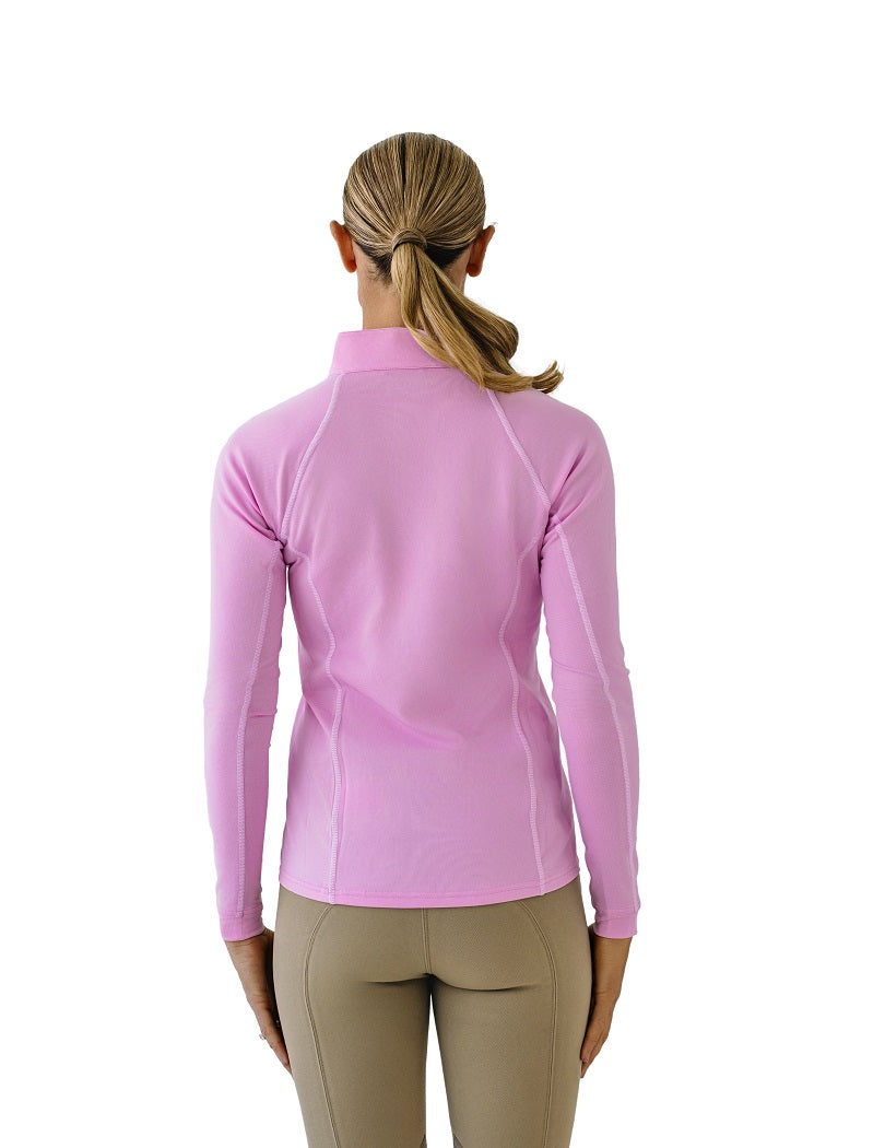 Ovation Riding Women’s Quarter-Zip Performance Sunshirt - Pink
