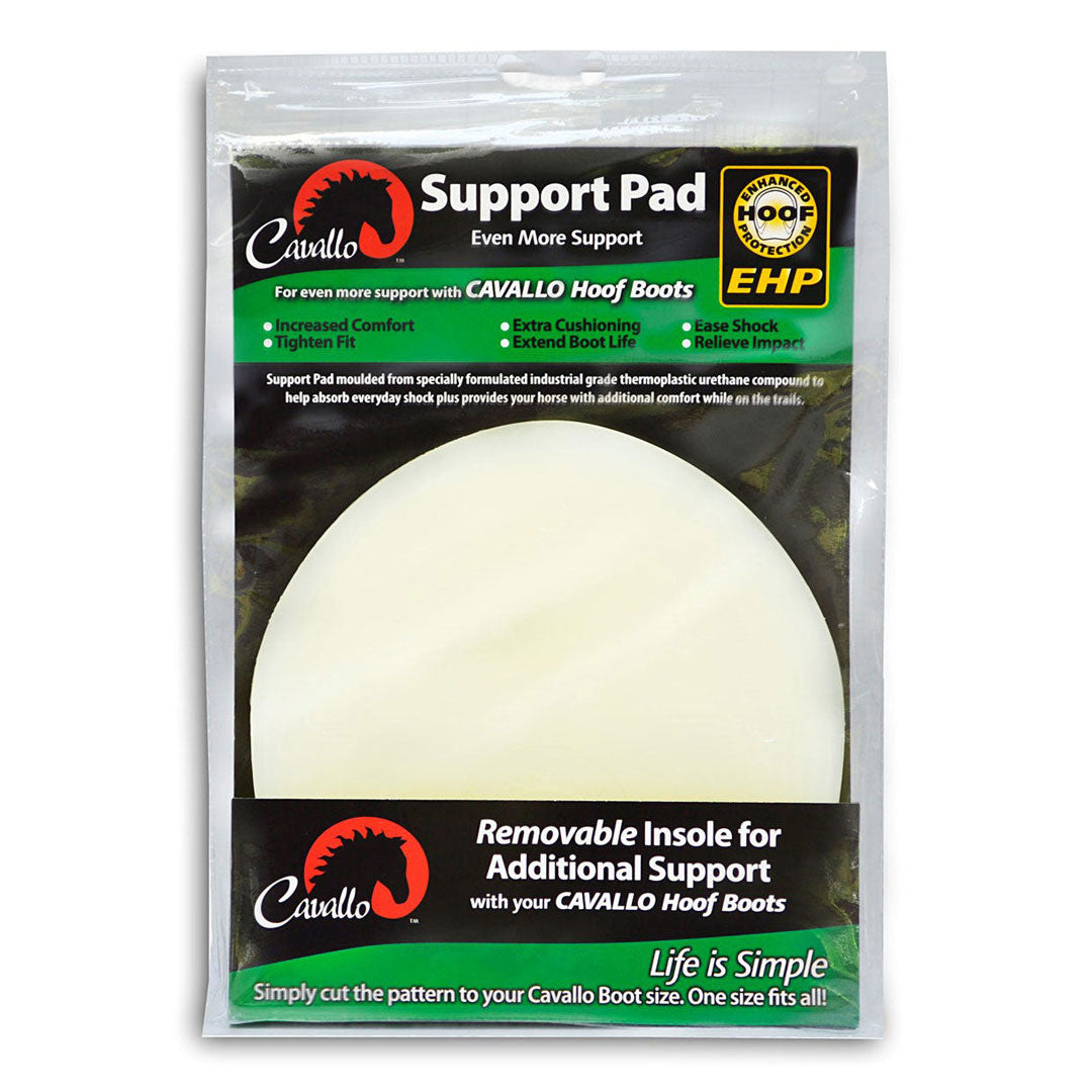 Cavallo Support Pad packaging with white support pad inside