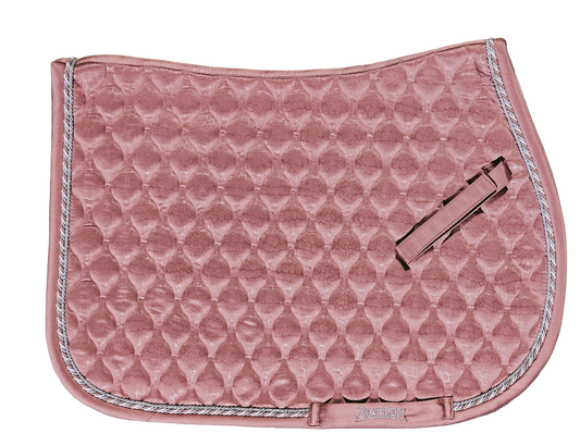 Pink patterned saddle pad 