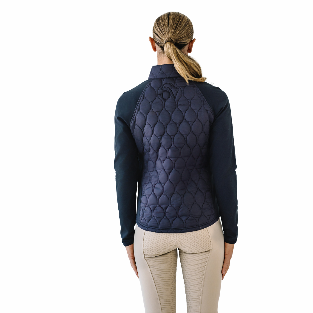 Ovation Riding Quilted Hybrid Puffer Jacket - Black