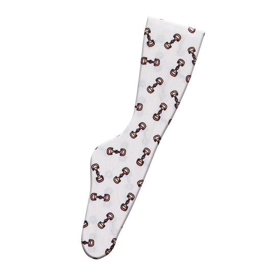 Knee Socks with Horse Bit pattern
