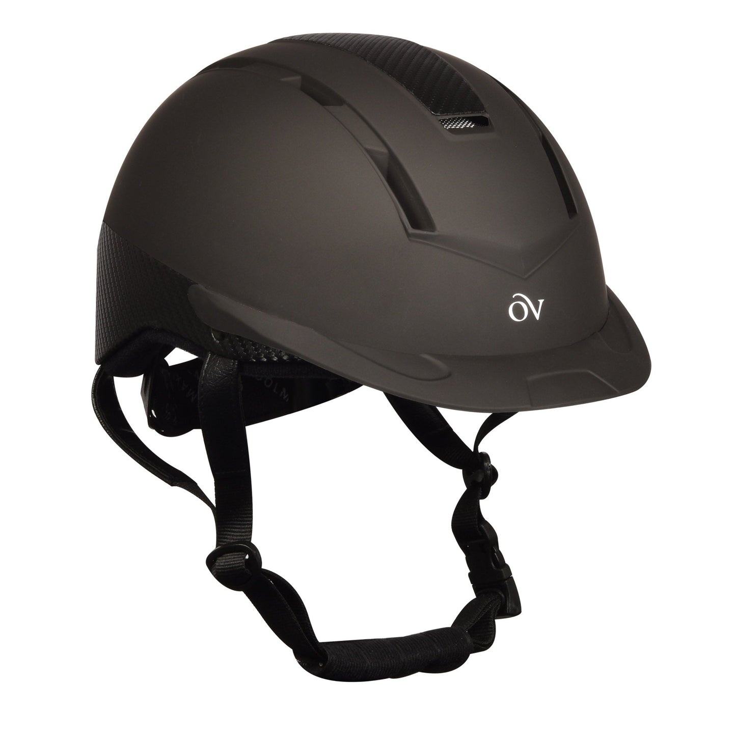 black riding helmet