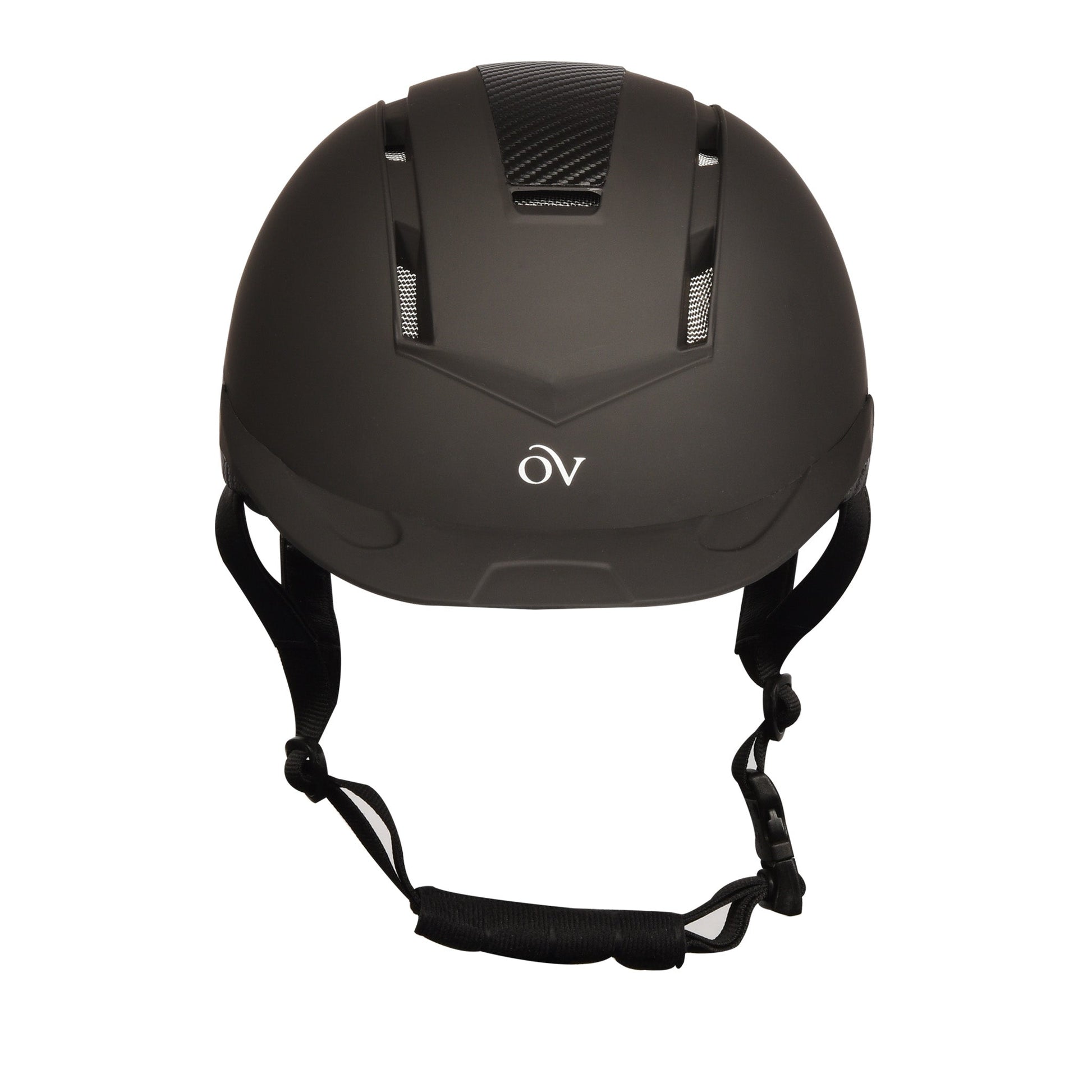 black riding helmet