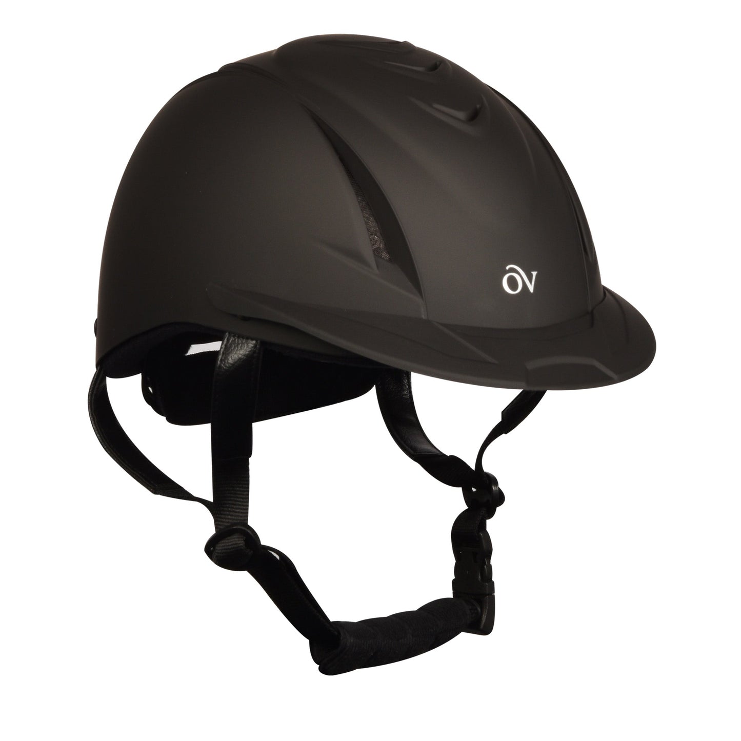 black riding helmet