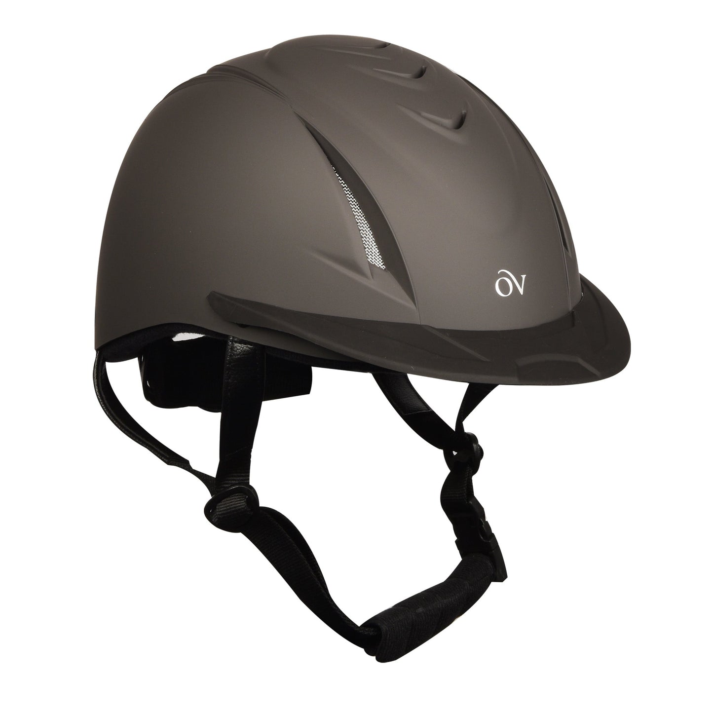 dark grey riding helmet