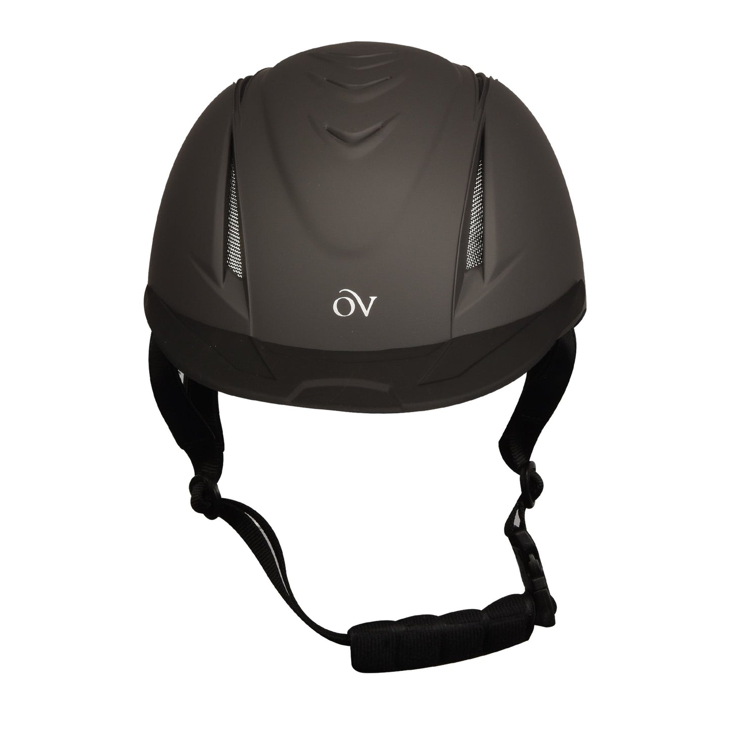 dark grey riding helmet