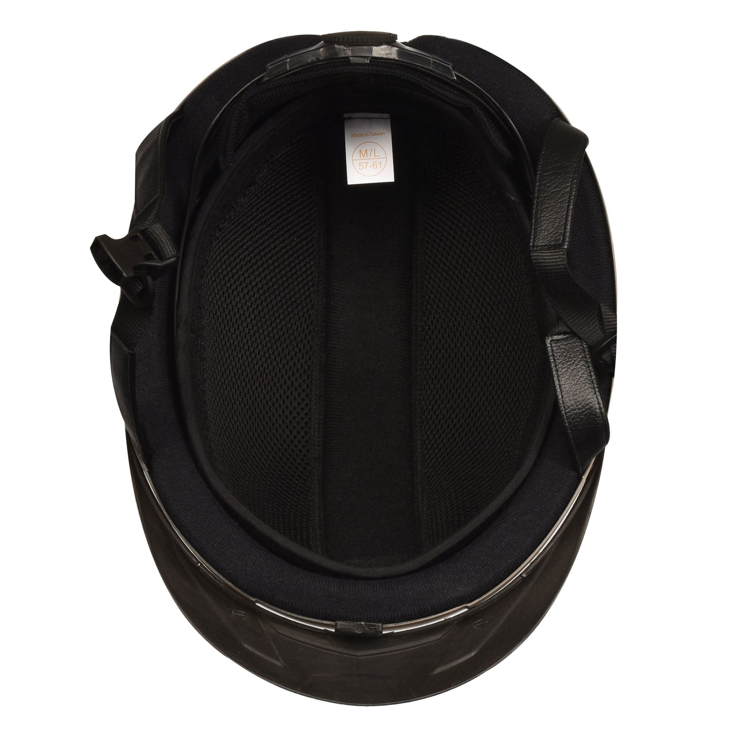 dark grey riding helmet