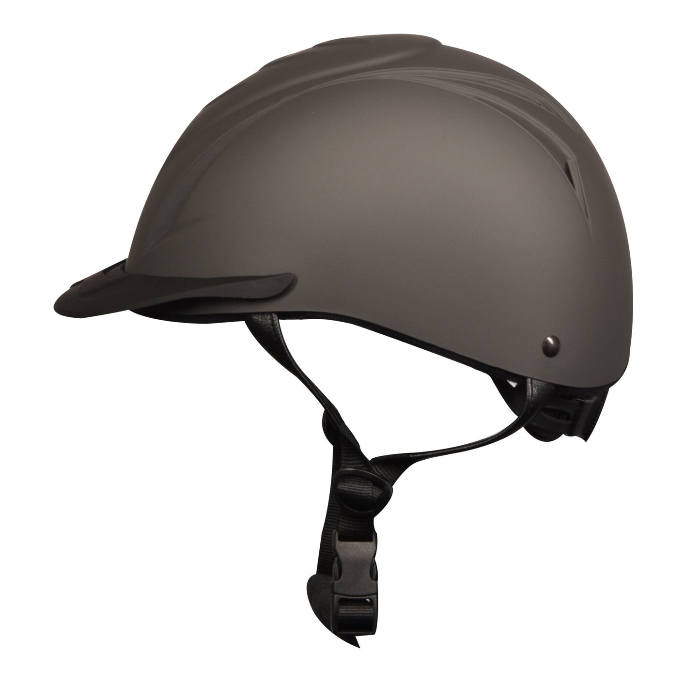 dark grey riding helmet