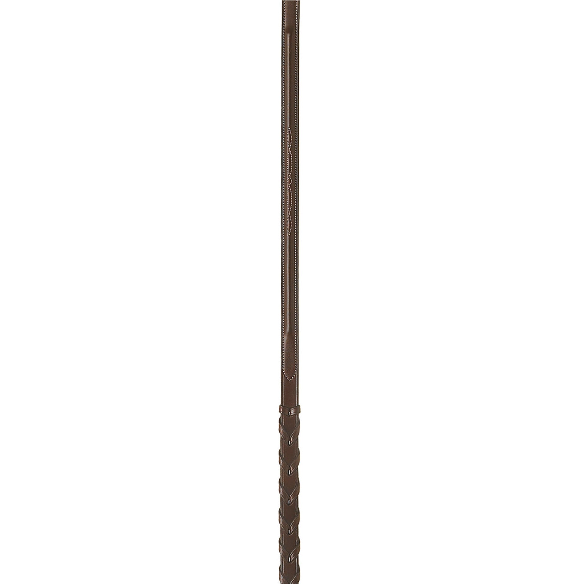 brown leather reins
