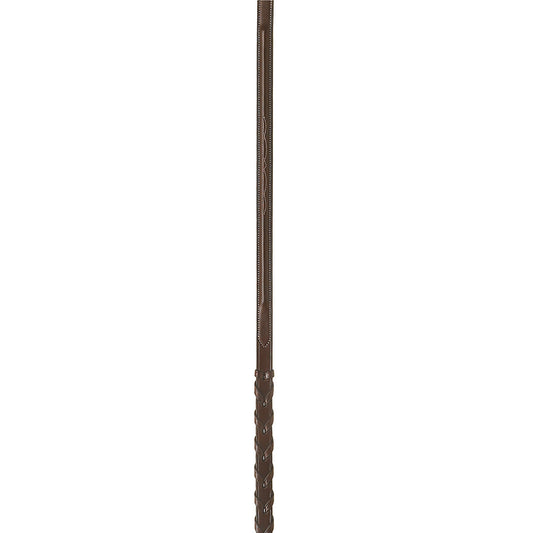 brown leather reins