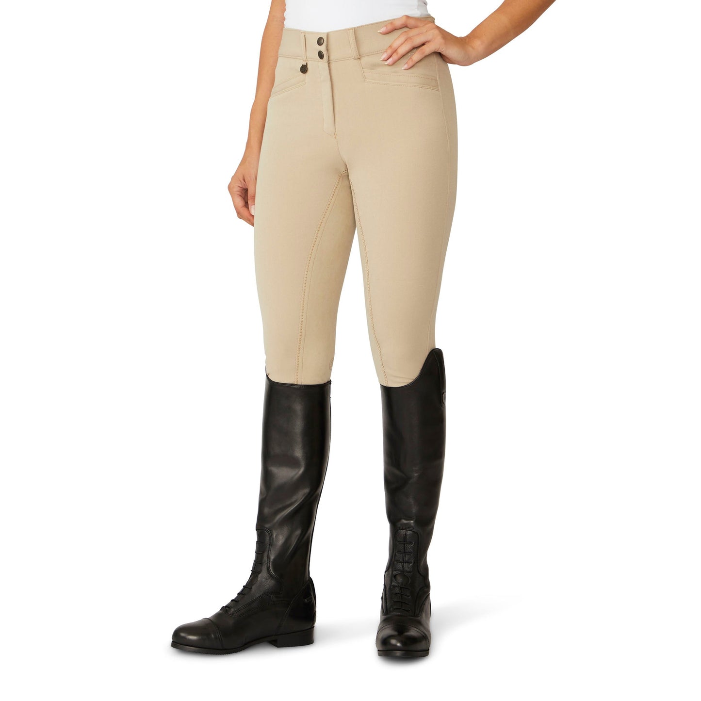 Ovation Women's Celebrity EuroWeave DX Full Seat Breech - Show Tan
