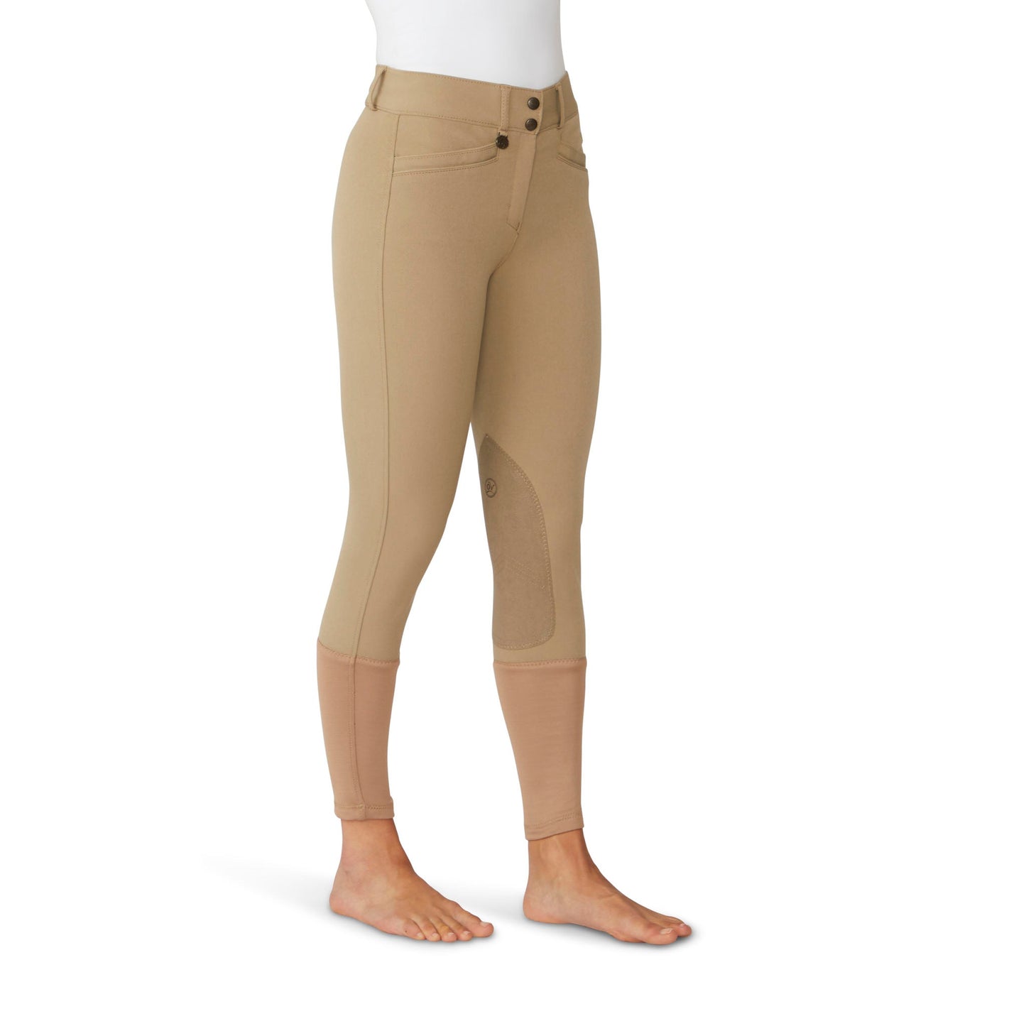 Ovation Women's Celebrity EuroWeave DX Knee Patch Breech - Light Tan