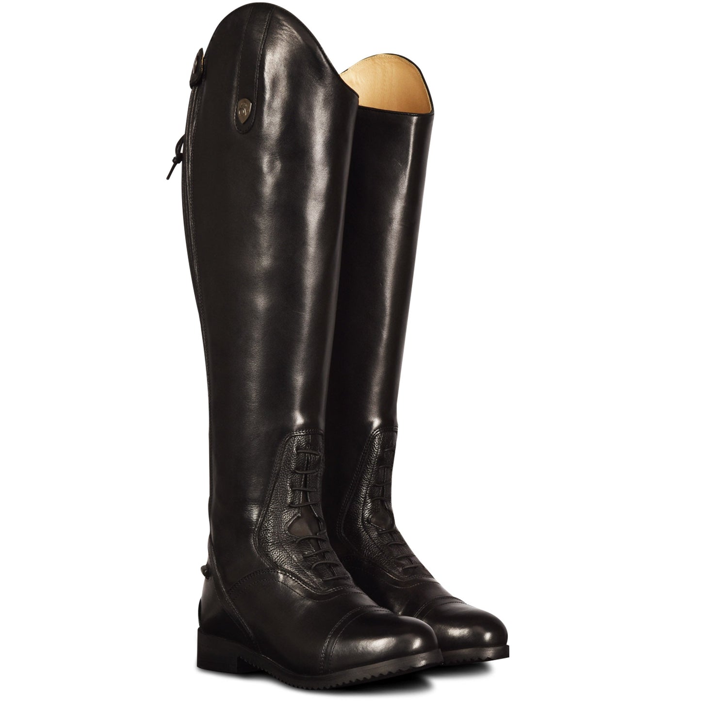 black tall riding boot