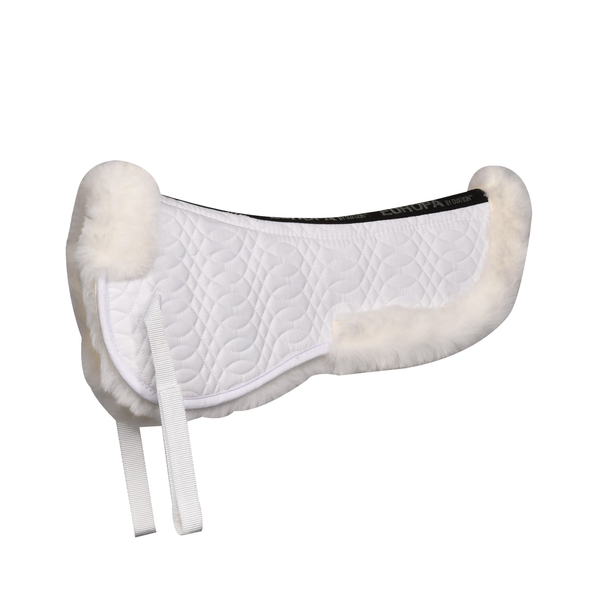 white sheepskin half pad