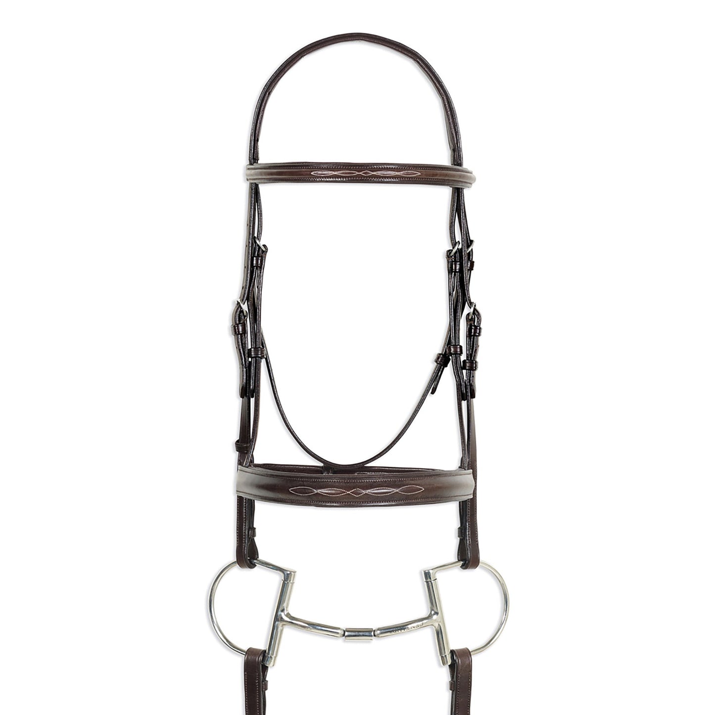 Classic Raised Wide Nose Comfort Crown Padded Bridle with Reins