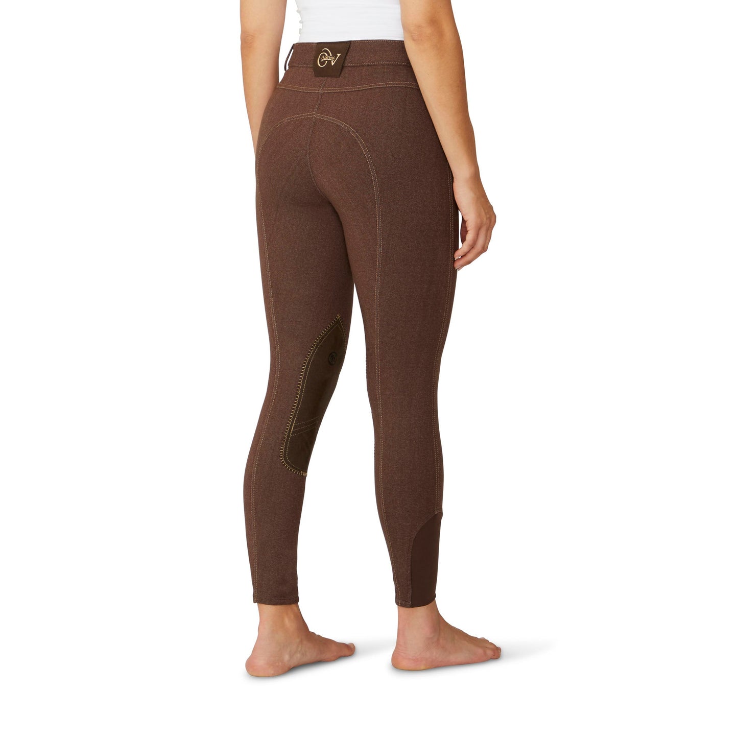 Ovation Women's SoftFlex Suede Knee Patch Breech - Neutral Beige