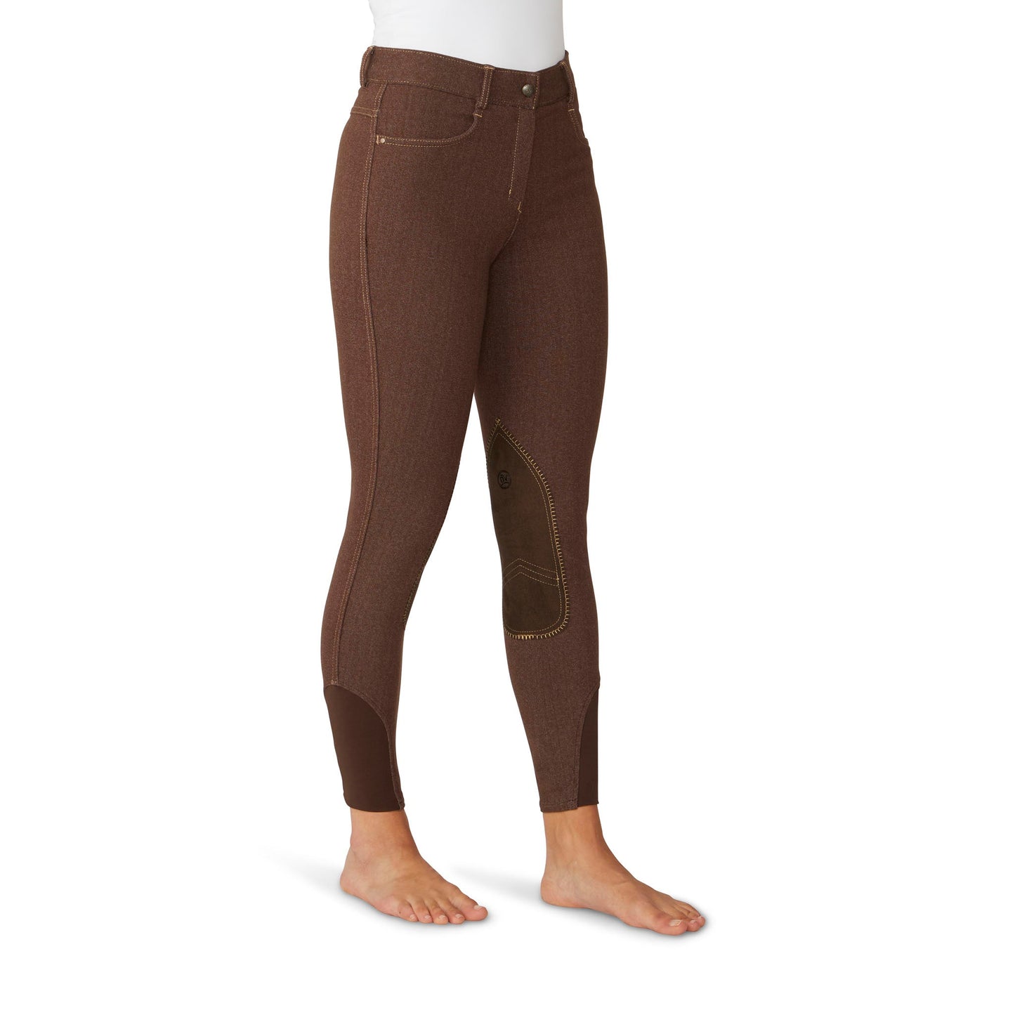 Ovation Women's SoftFlex Suede Knee Patch Breech - Neutral Beige