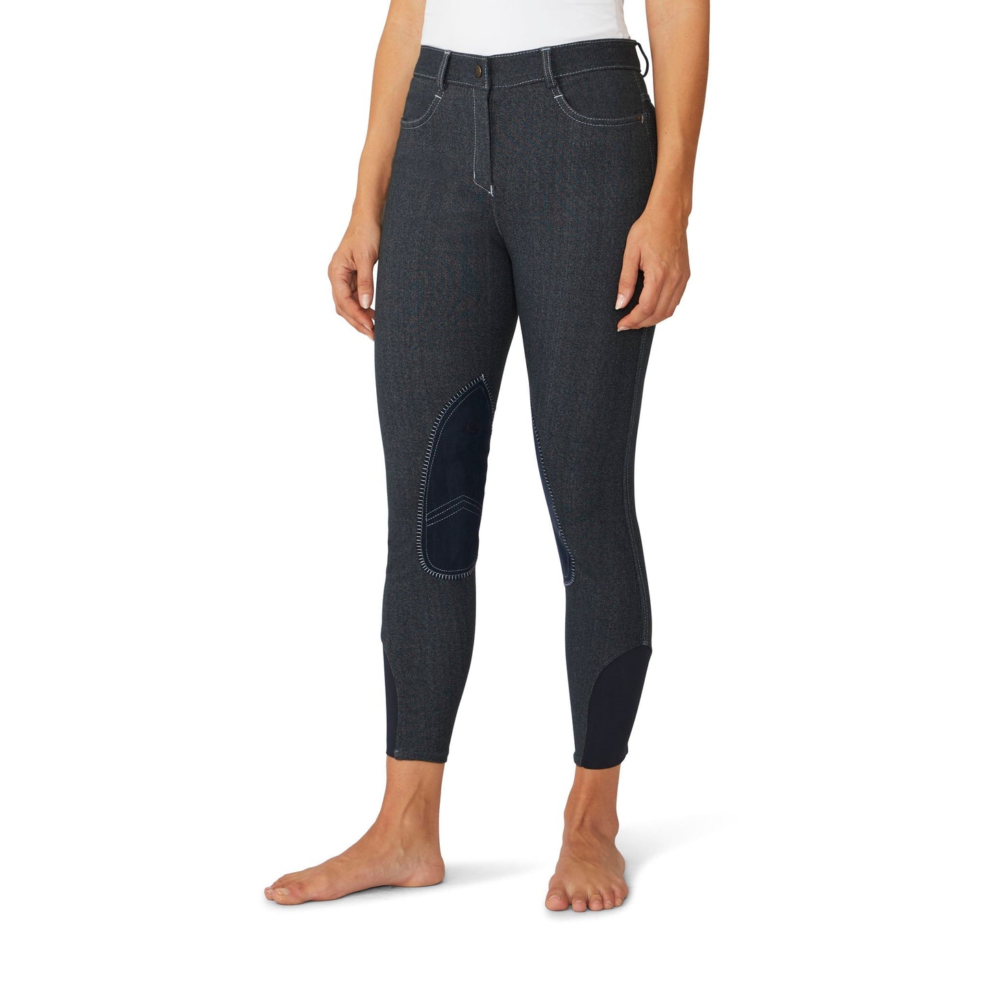 Ovation Women's SoftFlex Suede Knee Patch Breech - Indigo