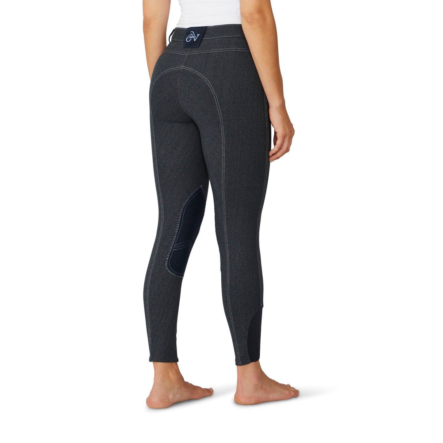 Ovation Women's SoftFlex Suede Knee Patch Breech - Indigo