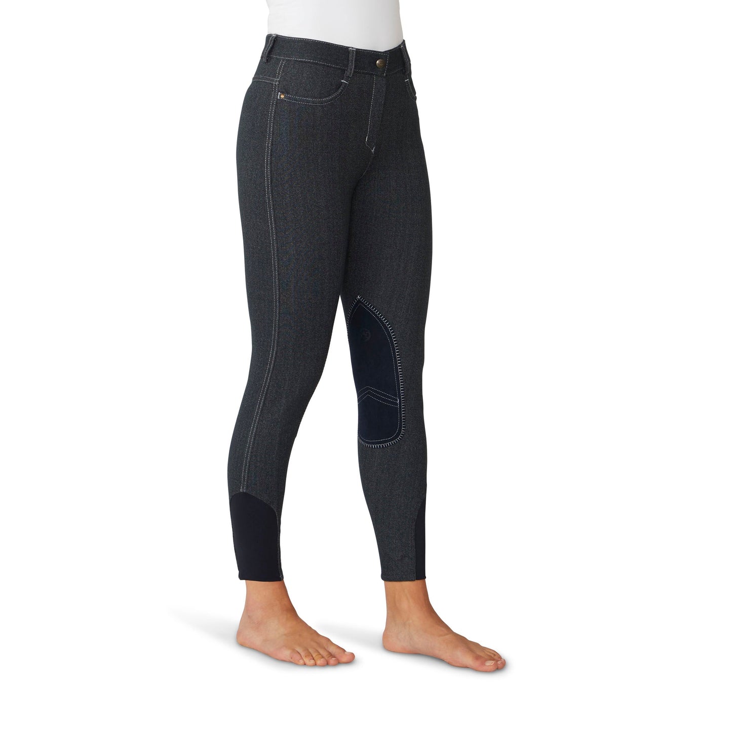 Ovation Women's SoftFlex Suede Knee Patch Breech - Indigo