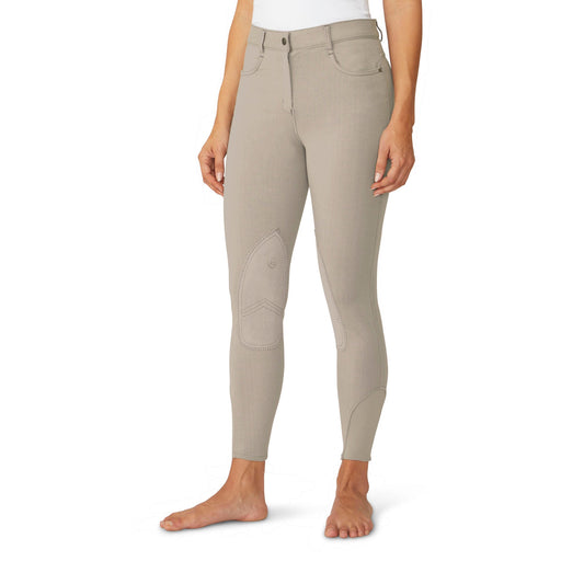 Ovation Women's SoftFlex Suede Knee Patch Breech - Neutral Beige