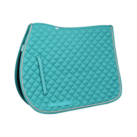 Teal quilted saddle pad 