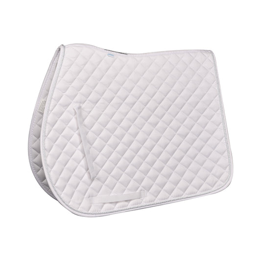 Quilted white saddle pad 