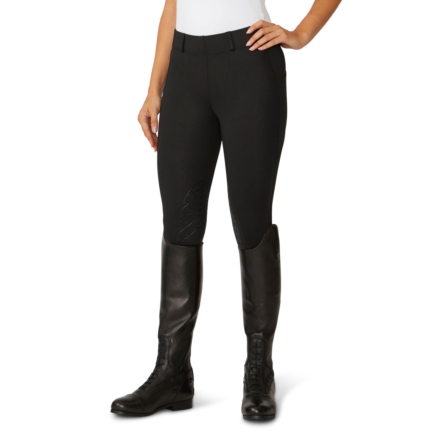 Ovation Women's AeroWick Knee Patch Tight - Black