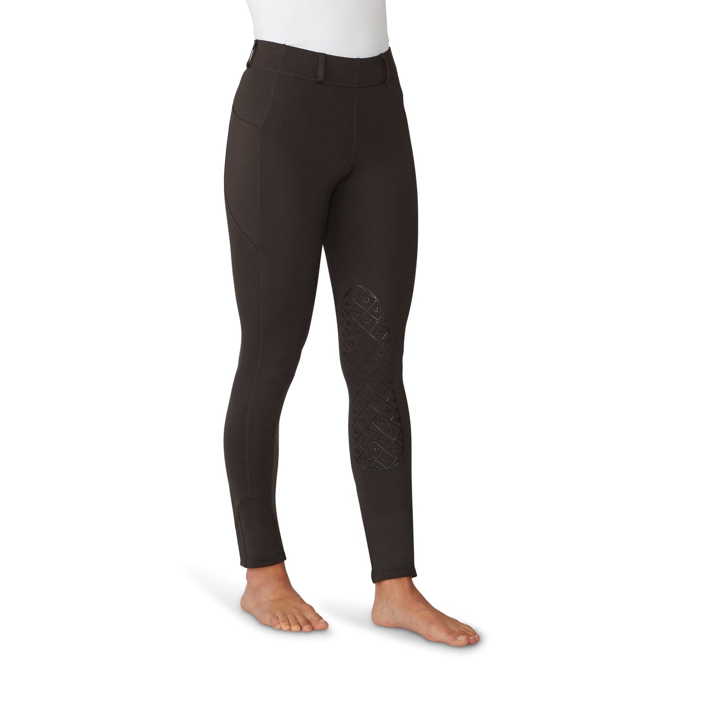 Ovation Women's AeroWick Knee Patch Tight - Charcoal