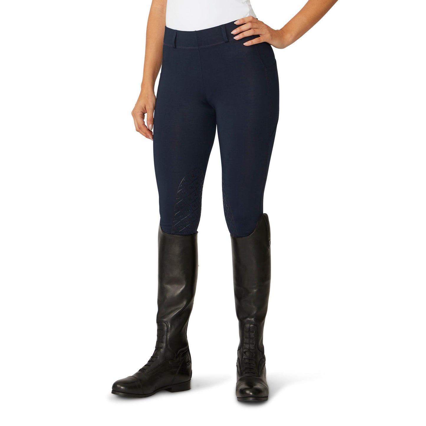 Ovation Women's AeroWick Knee Patch Tight - Navy
