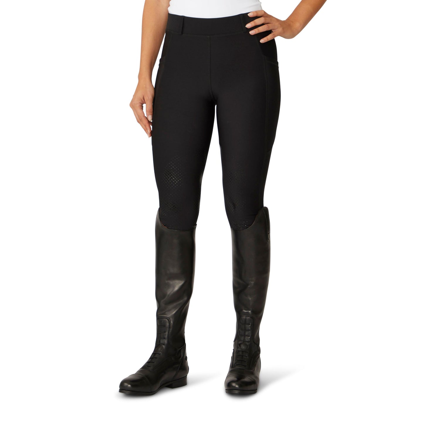 Ovation Women's Equinox Knee Patch Breech - Black