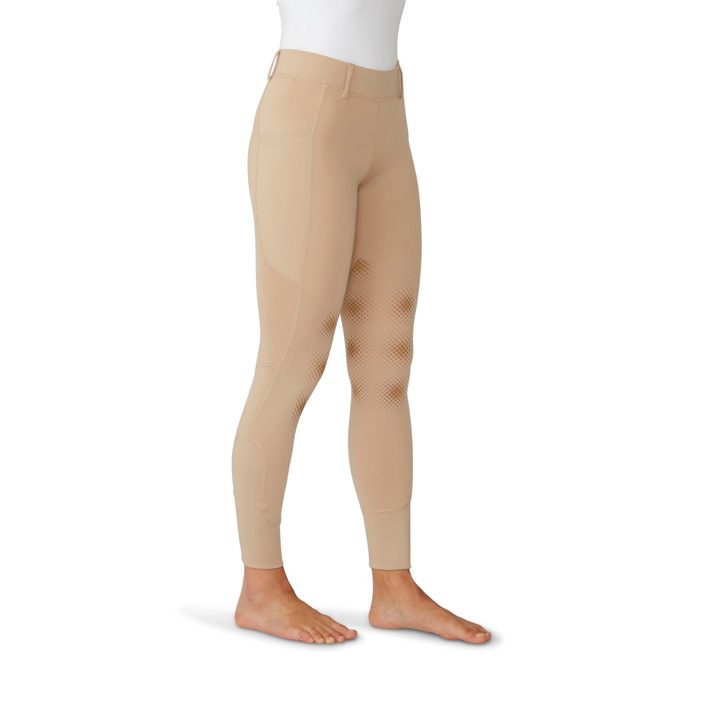 Ovation Women's Equinox Knee Patch Breech - Neutral Beige
