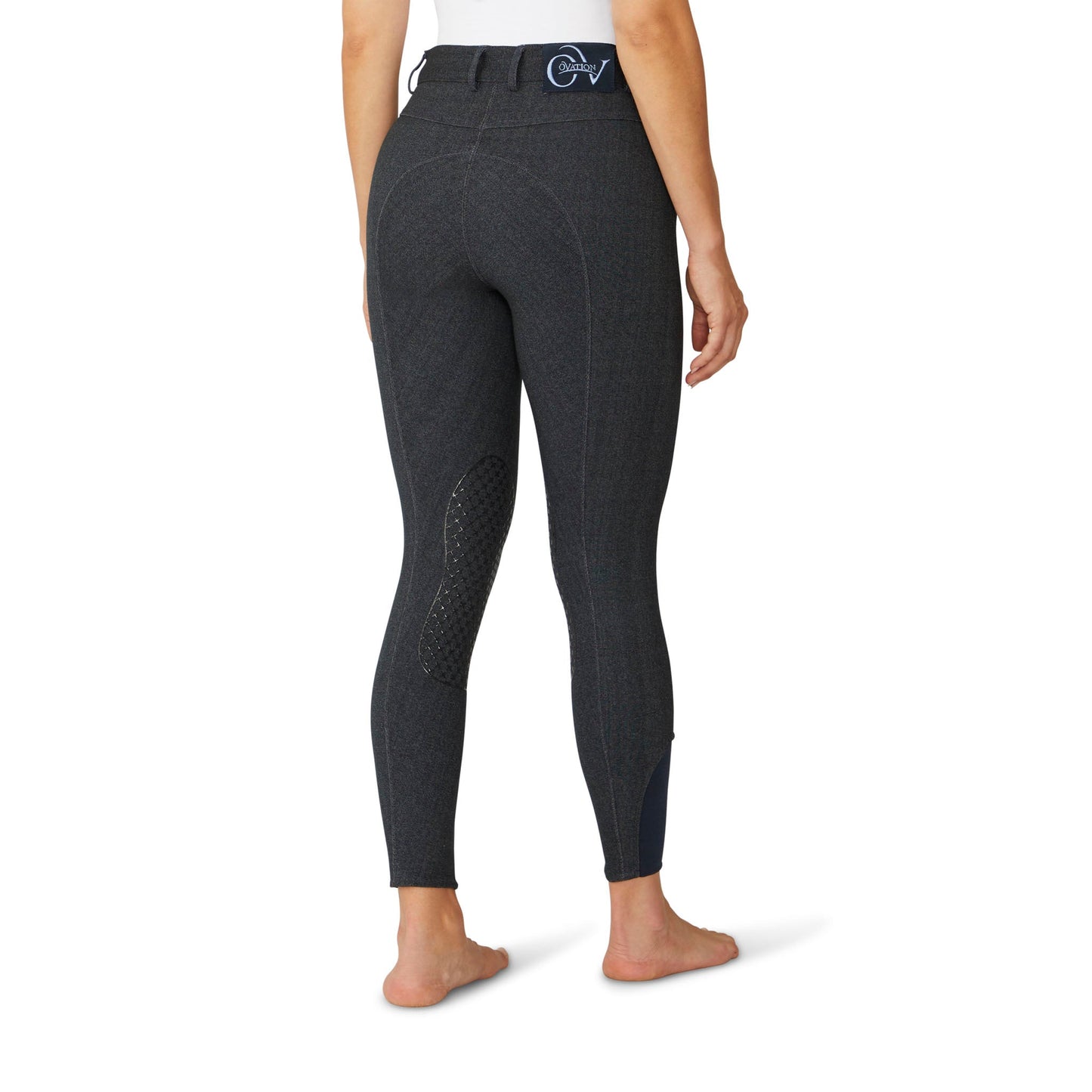 Ovation Women's SoftFlex Silicone Knee Patch Breech - Indigo