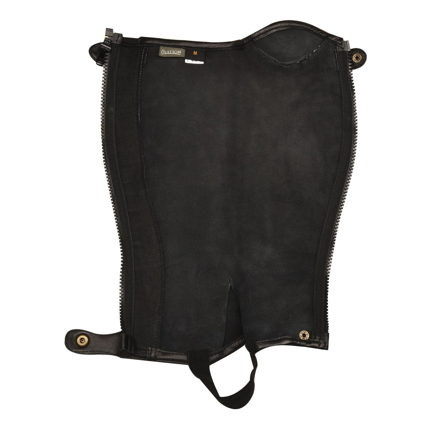 Black half chap with sueded interior