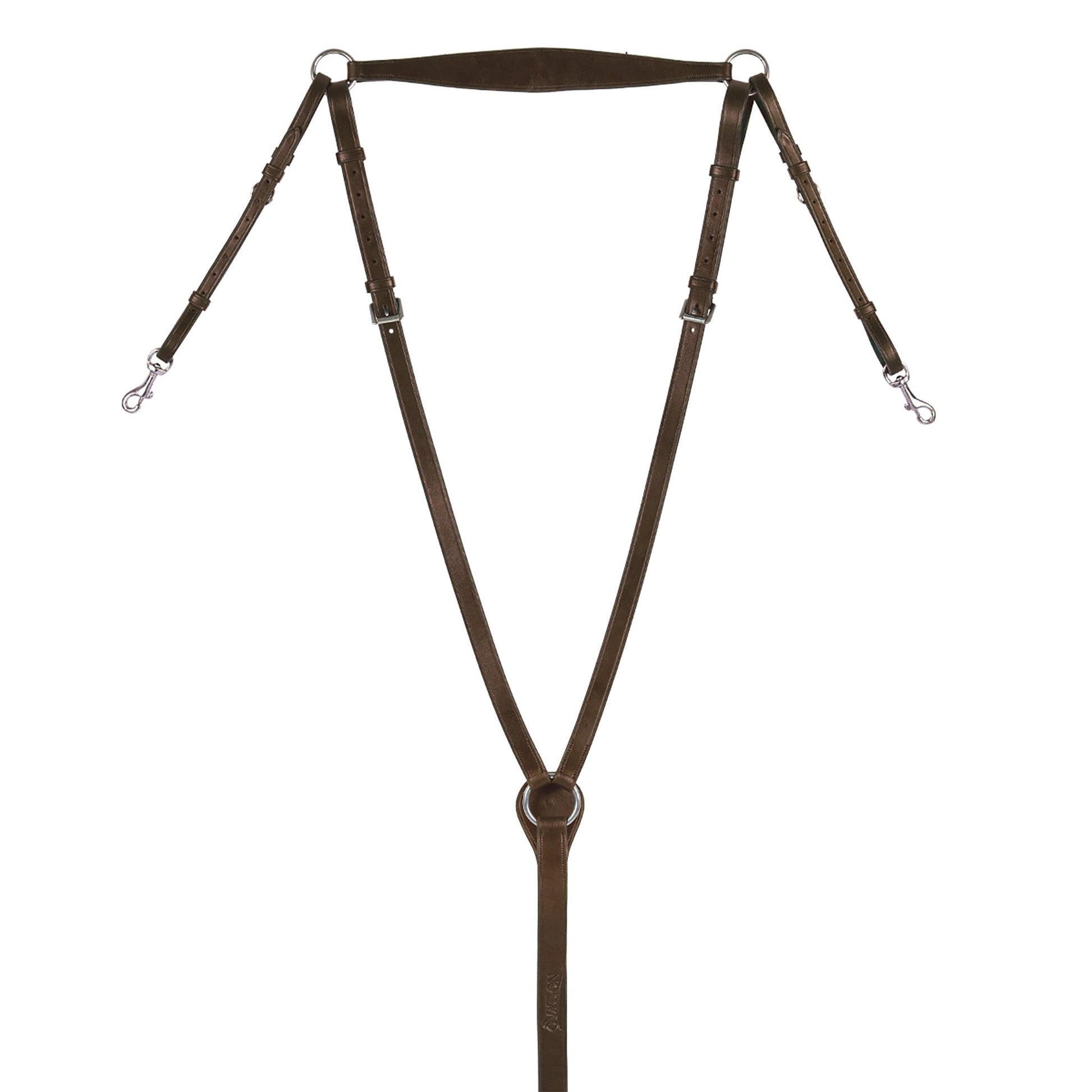 Brown leather horse bridle 
