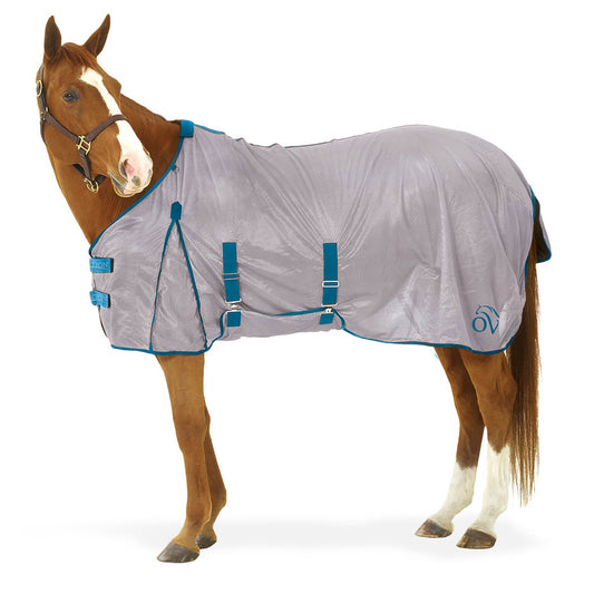 grey and teal fly sheet