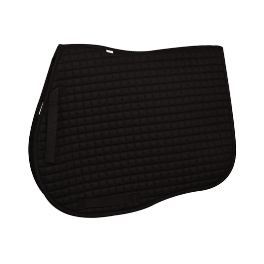 Black quilted saddle pad 