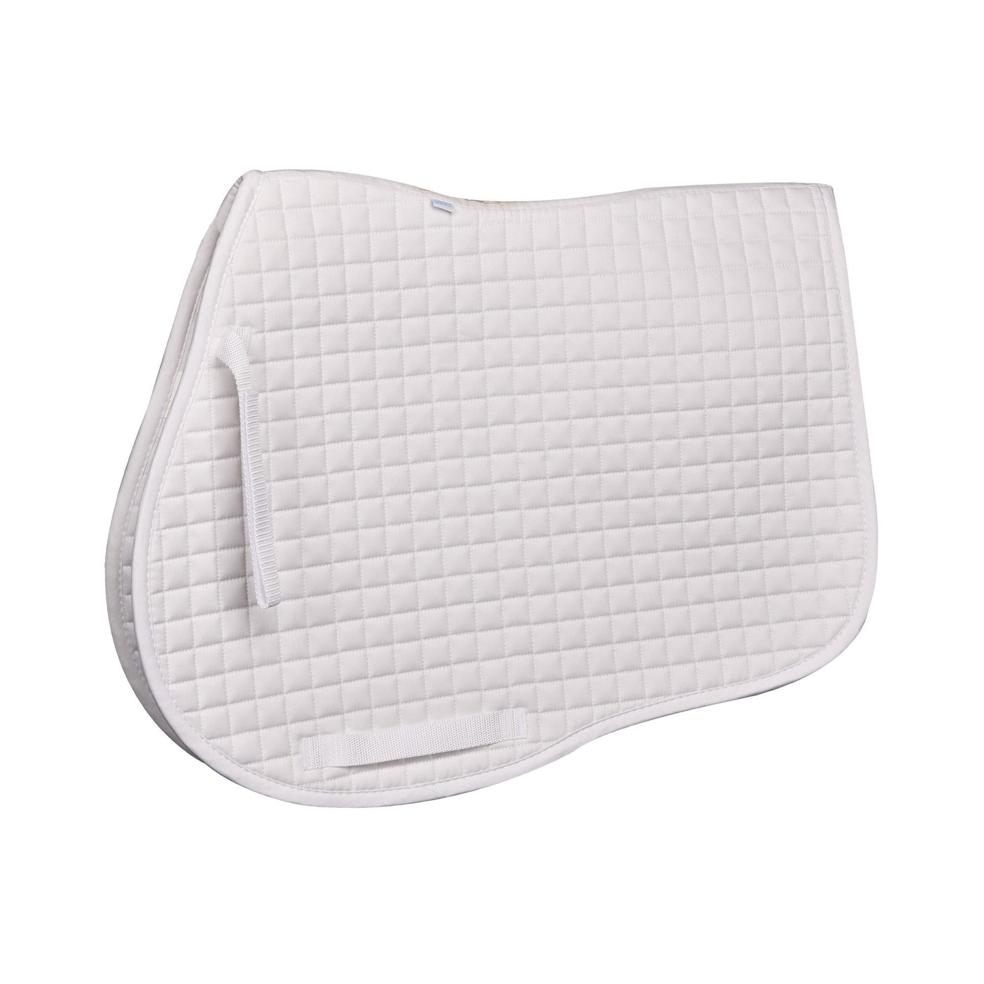 White quilted saddle pad 