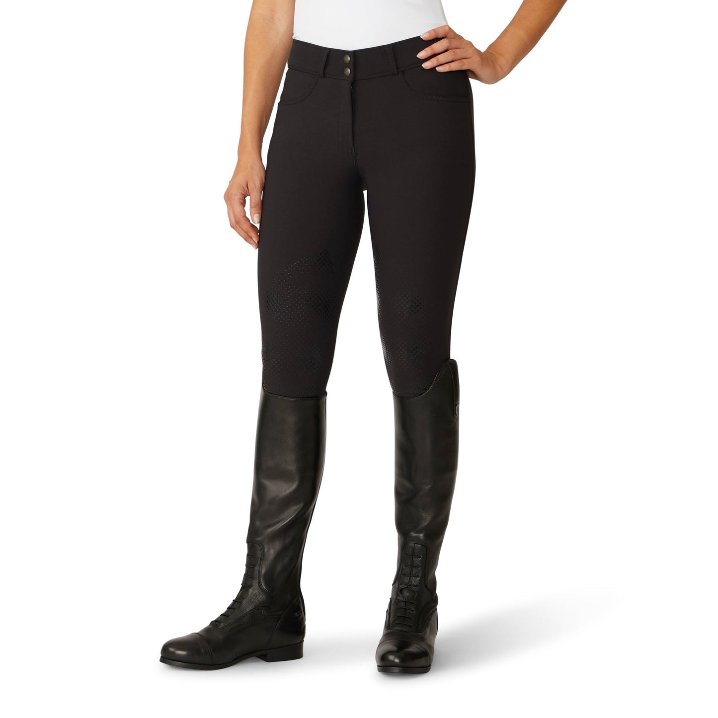 Ovation Women's Bellissima II Silicone Knee Patch Breech - Indigo