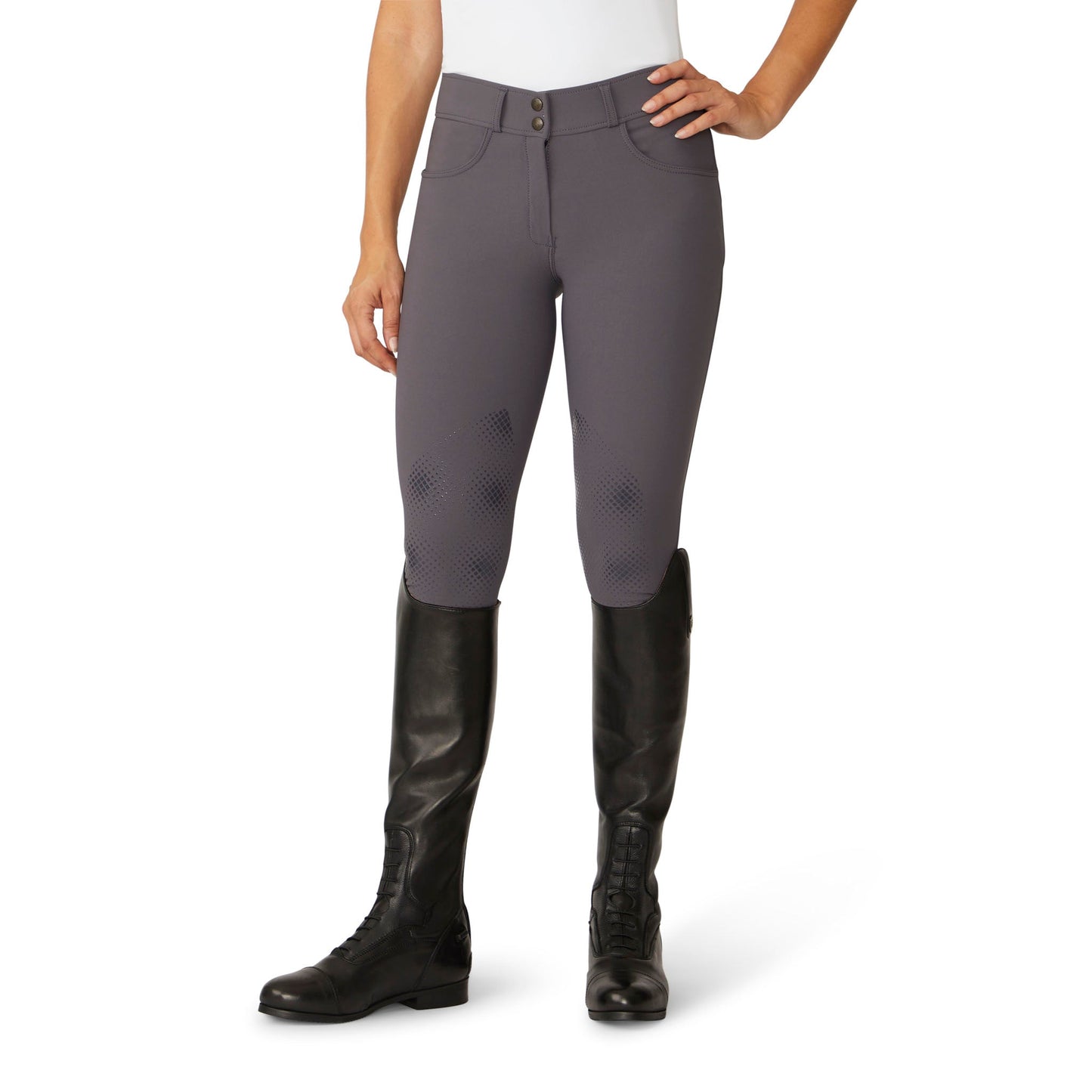 Ovation Women's Bellissima II Silicone Knee Patch Breech - Indigo